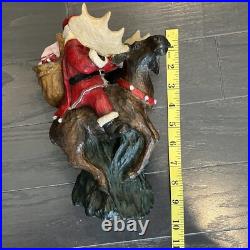 Big Sky Carvers Large Christmas Santa Rocky Mtn. Reindeer by Stuart Bond