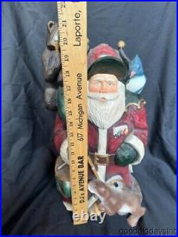 Big Sky Carvers Large Santa Fishing Buddies Signed Numbered A0460 21 Outdoor