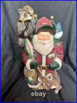 Big Sky Carvers Large Santa Fishing Buddies Signed Numbered A0460 21 Outdoor