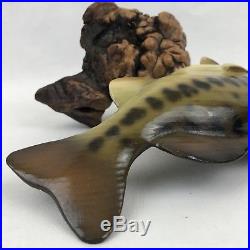 Big Sky Carvers Largemouth Bass Fish On Manzanita Wood Signed Bill Reel