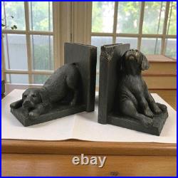 Big Sky Carvers Limited Edition Puppy Bookends Handcrafted in Montana, USA 1996
