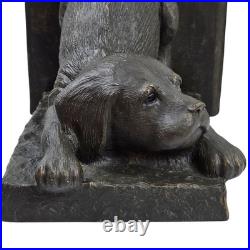 Big Sky Carvers Limited Edition Puppy Bookends Handcrafted in Montana, USA 1996