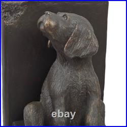 Big Sky Carvers Limited Edition Puppy Bookends Handcrafted in Montana, USA 1996