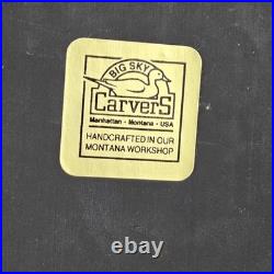 Big Sky Carvers Limited Edition Puppy Bookends Handcrafted in Montana, USA 1996