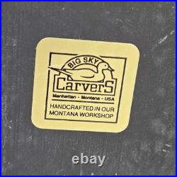 Big Sky Carvers Limited Edition Puppy Bookends Handcrafted in Montana, USA 1996