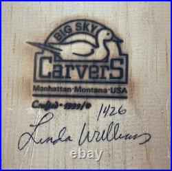 Big Sky Carvers Linda Williams Signed Montana Weighted 1426/1999