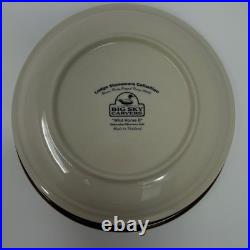 Big Sky Carvers Lodge Stoneware Collection Wild Horse II Dinnerware 26 piece Set