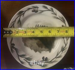 Big Sky Carvers Lodge Stoneware Woodland Moose 12-Pc Dinnerware Set