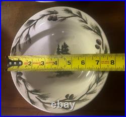 Big Sky Carvers Lodge Stoneware Woodland Moose 12-Pc Dinnerware Set