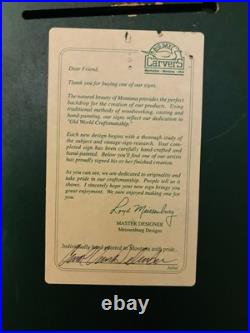 Big Sky Carvers Made In Usa 19x16 Welcome Golfers Hand Made Sign Wood