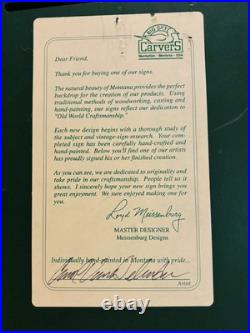 Big Sky Carvers Made In Usa 19x16 Welcome Golfers Hand Made Sign Wood