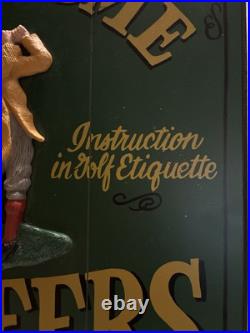 Big Sky Carvers Made In Usa 19x16 Welcome Golfers Hand Made Sign Wood