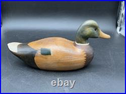 Big Sky Carvers Mallard Drake Duck Decoy Hand Carved Basswood Montana