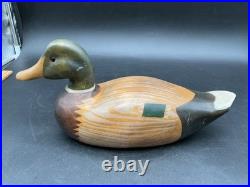Big Sky Carvers Mallard Drake Duck Decoy Hand Carved Basswood Montana