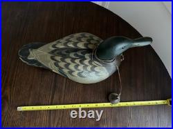 Big Sky Carvers Mallard Duck Decoy 17 Signed W Lee Smith Hand Carved Wood