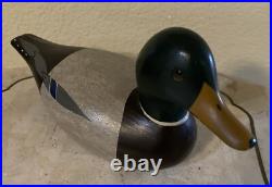Big Sky Carvers Mallard Duck Decoy Hand Carved Wood Signed Duncan Bullock
