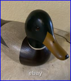 Big Sky Carvers Mallard Duck Decoy Hand Carved Wood Signed Duncan Bullock
