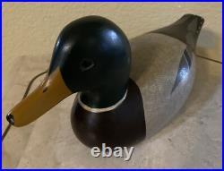 Big Sky Carvers Mallard Duck Decoy Hand Carved Wood Signed Duncan Bullock