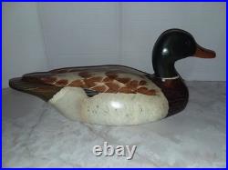 Big Sky Carvers Mallard Duck Decoy Signed Thomas Chandler Bozeman Montana Wood