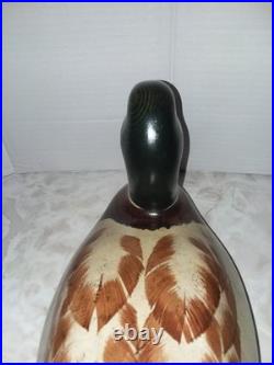 Big Sky Carvers Mallard Duck Decoy Signed Thomas Chandler Bozeman Montana Wood