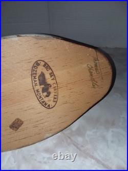 Big Sky Carvers Mallard Duck Decoy Signed Thomas Chandler Bozeman Montana Wood