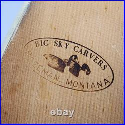 Big Sky Carvers Mallard Duck Decoy Signed Thomas Chandler Bozeman Montana Wood
