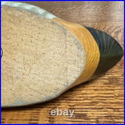 Big Sky Carvers Mallard Duck Decoy Wood Carving Bozeman Montana Signature Faded