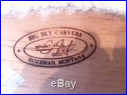 Big Sky Carvers Mallard Duck Wood Carved Decoy Artist Signed Craig Fellows