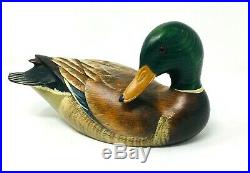 Big Sky Carvers Mallard Duck Wood Carved Decoy Signed Sally McMurry
