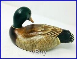 Big Sky Carvers Mallard Duck Wood Carved Decoy Signed Sally McMurry