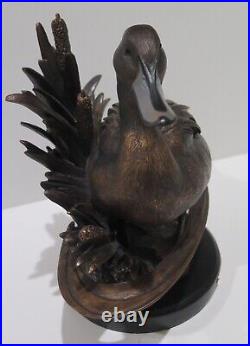 Big Sky Carvers Marc Pierce Bronze Bull Sprig Pintail Duck Decoy Sculpture