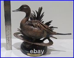 Big Sky Carvers Marc Pierce Bronze Bull Sprig Pintail Duck Decoy Sculpture