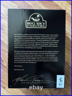 Big Sky Carvers Marc Pierce Signed Orca Sculpture Resin Patina Finish Boxed