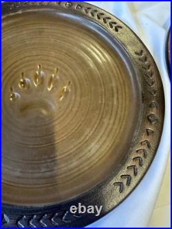 Big Sky Carvers Maskwa Ridge Bear Paw Pottery 9 Salad Plates Set Of 4