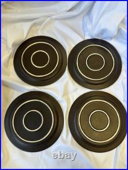Big Sky Carvers Maskwa Ridge Bear Paw Pottery 9 Salad Plates Set Of 4