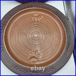 Big Sky Carvers Maskwa Ridge Bear PawPottery 9 Dining Set Plates Bowls & Mugs