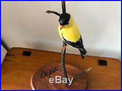 Big Sky Carvers Master's Edition Flying Sunshine Goldfinch by Artist Ken White
