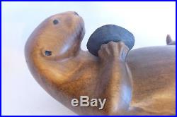 Big Sky Carvers Master's Edition Wood Carved Sea Otter Figurine 338/1250