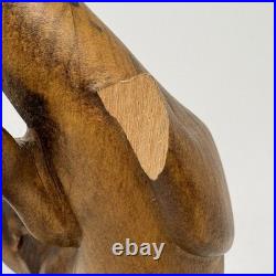 Big Sky Carvers Master's Edition Wooden Diving Otter By BJ Williams (Broken Paw)