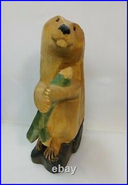 Big Sky Carvers Masters Beaver Otter LARGE 18 Wood Carving Figurine Sculpture