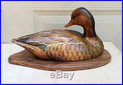 Big Sky Carvers Masters Edit. Mallard Hen Duck and Chicks 179/450 Carved Decoy
