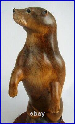 Big Sky Carvers Masters Edition 217/1250 Otter 12 Wood Carving Figurine