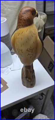 Big Sky Carvers Masters Edition Hawk Wood Carving Signed K. W. White 2012