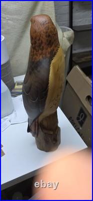 Big Sky Carvers Masters Edition Hawk Wood Carving Signed K. W. White 2012