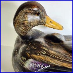 Big Sky Carvers Masters Edition John Gewerth Duck Signed 14 Wood Sculpture