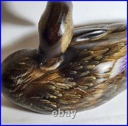 Big Sky Carvers Masters Edition John Gewerth Duck Signed 14 Wood Sculpture
