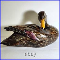 Big Sky Carvers Masters Edition John Gewerth Duck Signed 14 Wood Sculpture