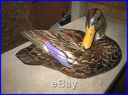 Big Sky Carvers Masters Edition John Gewerth Large Carved Wood Duck 1170/1250