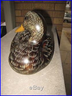 Big Sky Carvers Masters Edition John Gewerth Large Carved Wood Duck 1170/1250
