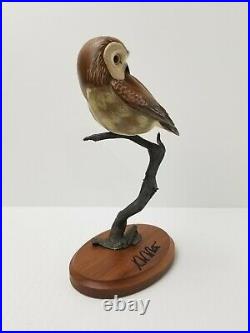 Big Sky Carvers Masters Edition Owl Woodcarving 193/950 Signed K. W. White RARE